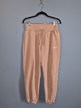 Nike Tan Jogger Sweatpants with Drawstring